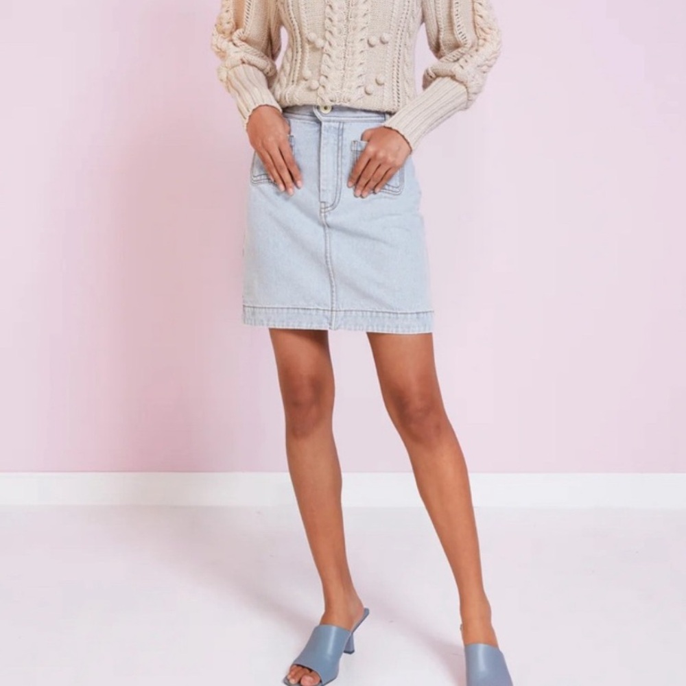 NWOT Magali Pascal Janis Denim Skirt